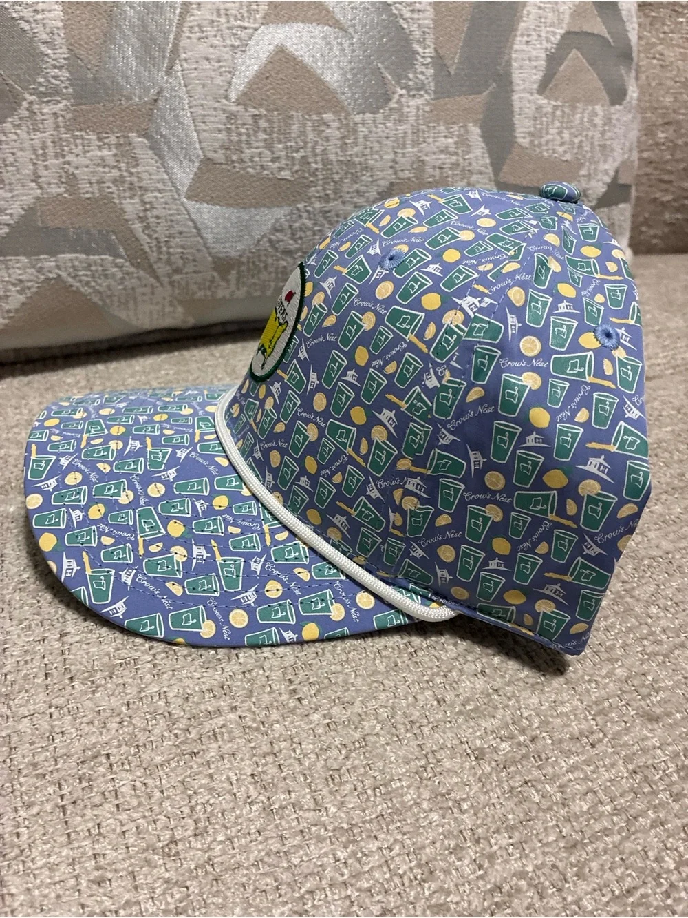 Masters Golf Cap with Green and Yellow Accents - Picture 2 of 4